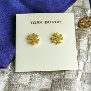 Tory Burch Logo gold mini stud earrings